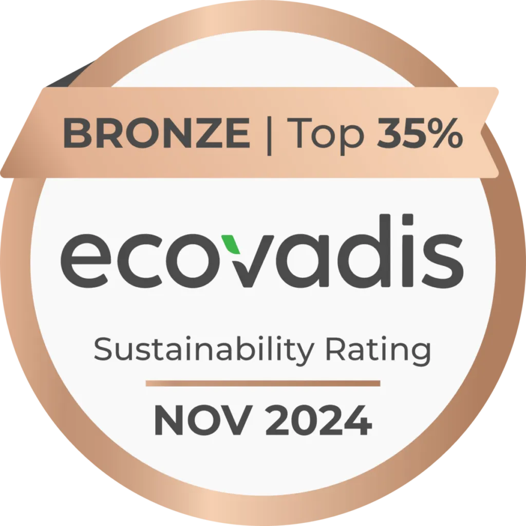 EcoVadis Bronze Sustainability Rating medal awarded to Farnek Sustainability